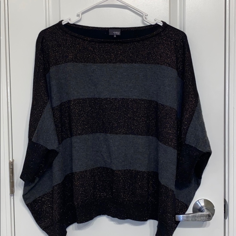Sparkle & Fade vintage poncho sweater